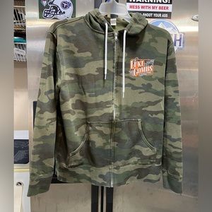 Luke Combs zip up hoodie sweatshirt jacket sz.L camouflage camo